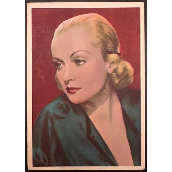 1930s Godfrey Phillips Hollywood Stars Postcards WC Fields Dietrich Lombard - Picture 3 of 7